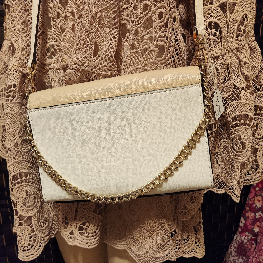 Kate Spade Beige and White Crossbody Bag - Picture 9 of 9